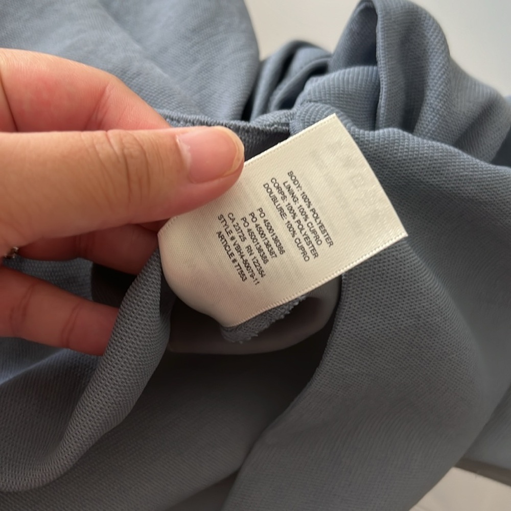 NWT Aritzia Wilfred Ecoulement Romper - Granite Blue (6) - Picture 7 of 7